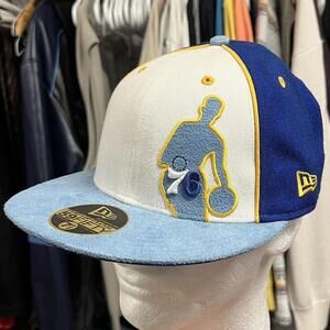 Philly 76ers Silhouette Hat Hardwood Classics New Era 59Fifty Fitted 7 1/2 NBA